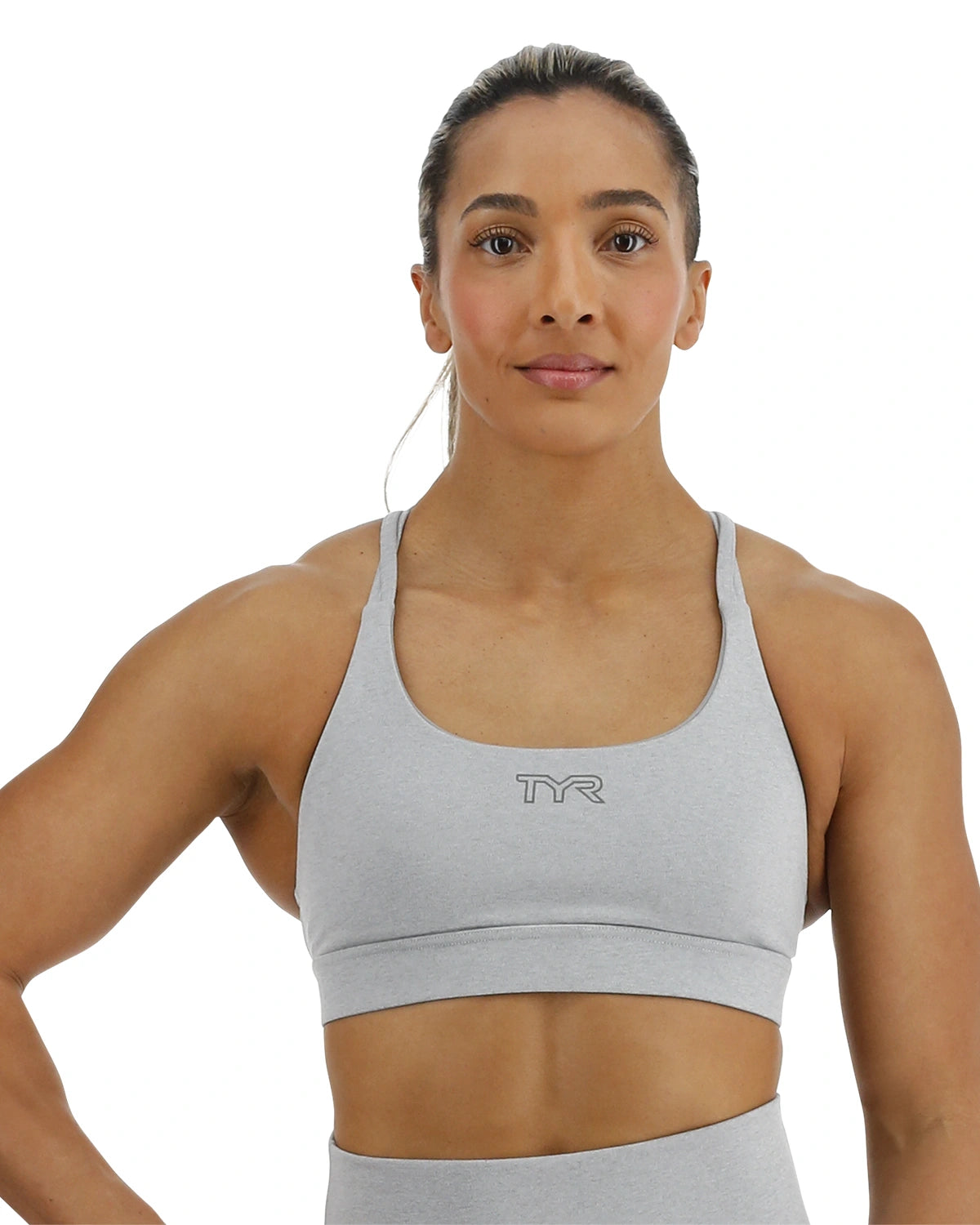 TYR BASE KINETIC™ WOMEN'S DUAL STRAP SPORTS BRA - HEATHER