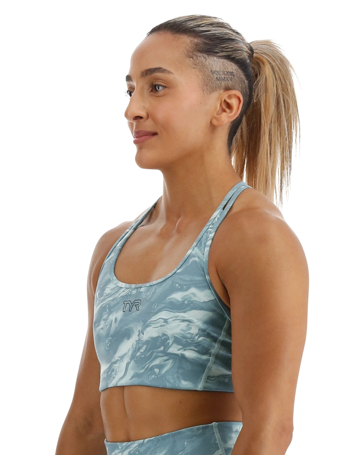 TYR BASE KINETIC™ WOMEN'S RACERBACK SPORTS BRA - AQUEOUS