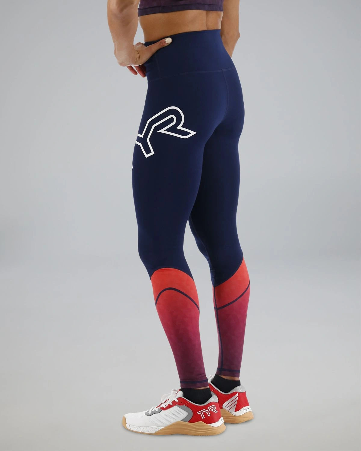 TYR BASE KINETIC™ WOMEN'S HIGH-RISE FULL LENGTH LEGGINGS - EMBER