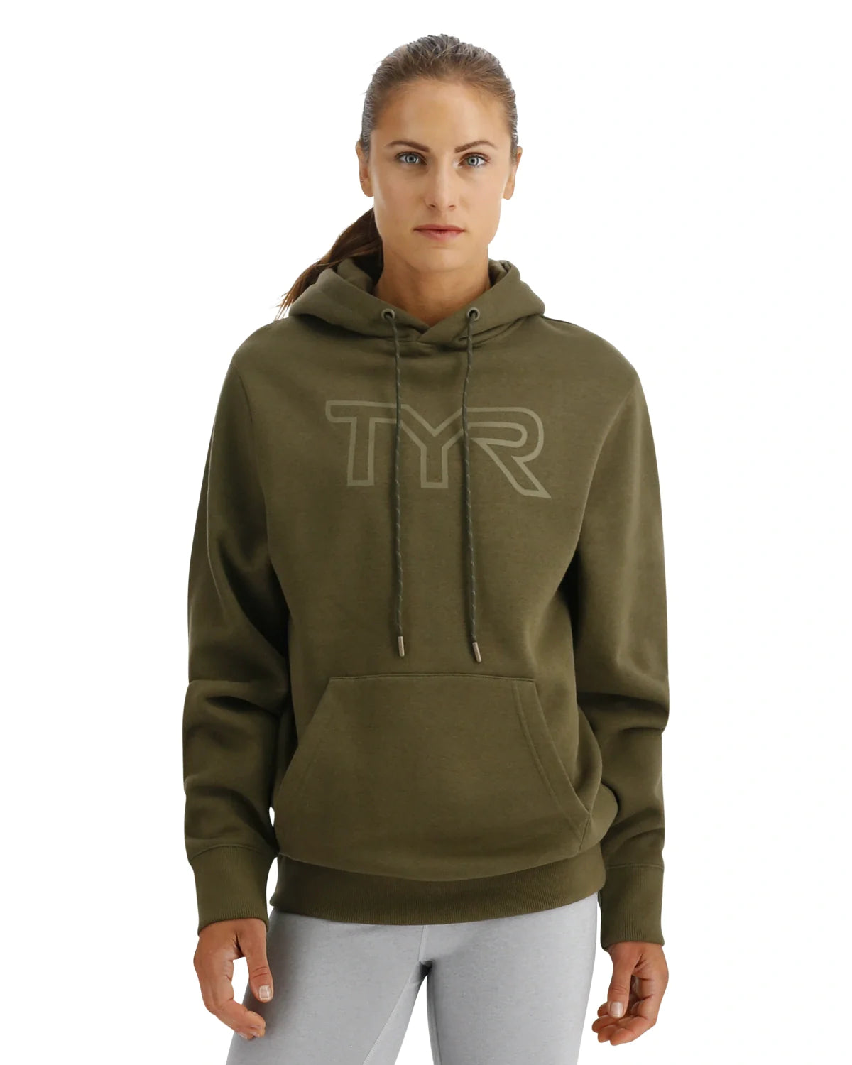 TYR ULTRASOFT UNISEX BIG LOGO OLIVE