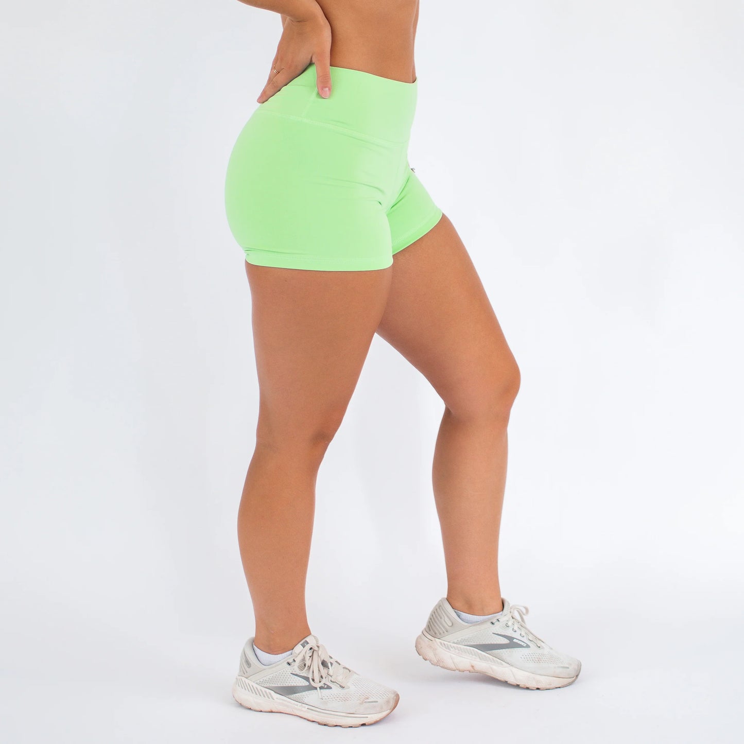 Power Mid High Short 3.75" - Green Summer - Mid High Rise