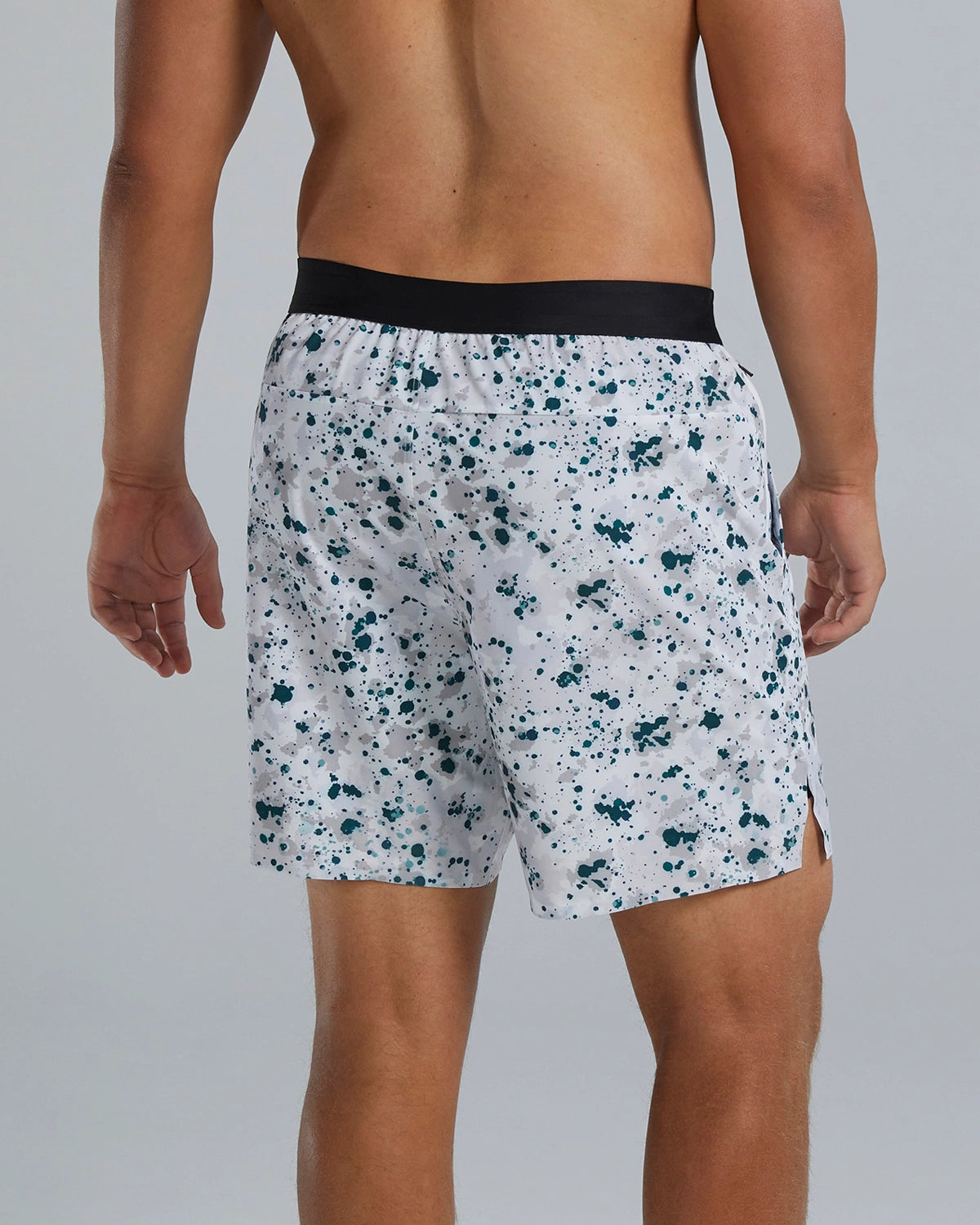 TYR HYDROSPHERE™ MEN'S LINED 7" UNBROKEN BIG LOGO SHORTS - FLECK