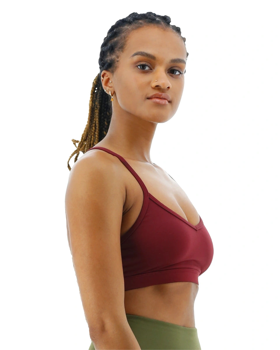 TYR BASE KINETIC™ WOMEN'S V-NECK SPORTS BRA - SOLID