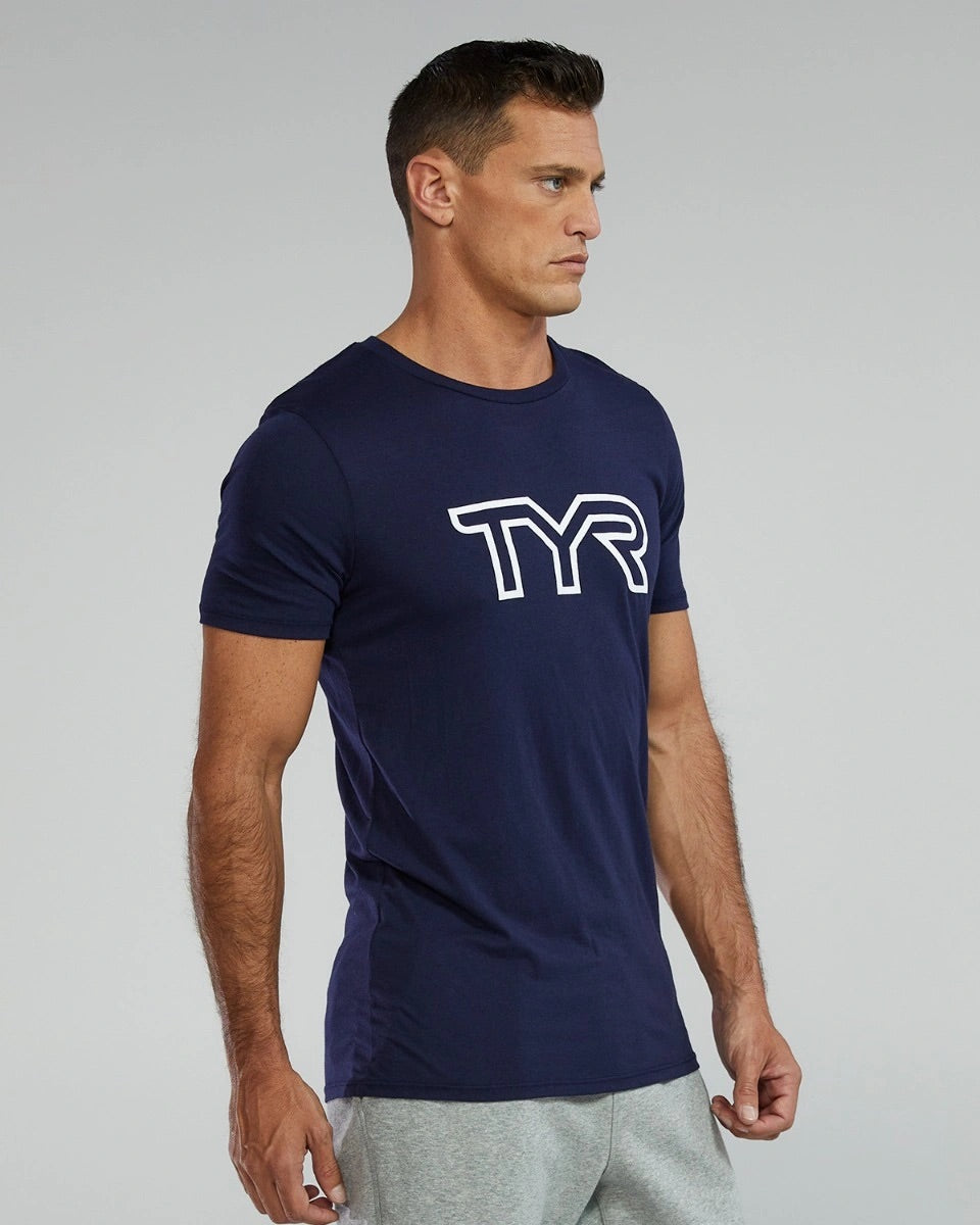 CAMISETA TÉCNICA DE TRI-BLEND CON LOGO GRANDE TYR ULTRASOFT PARA HOMBRE