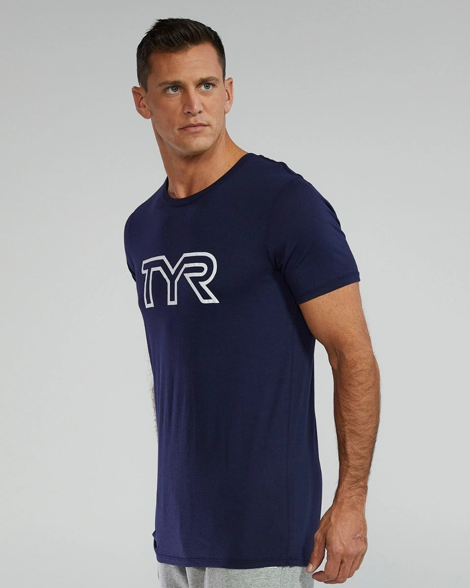 CAMISETA TÉCNICA DE TRI-BLEND CON LOGO GRANDE TYR ULTRASOFT PARA HOMBRE