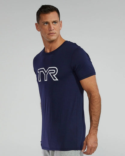 CAMISETA TÉCNICA DE TRI-BLEND CON LOGO GRANDE TYR ULTRASOFT PARA HOMBRE