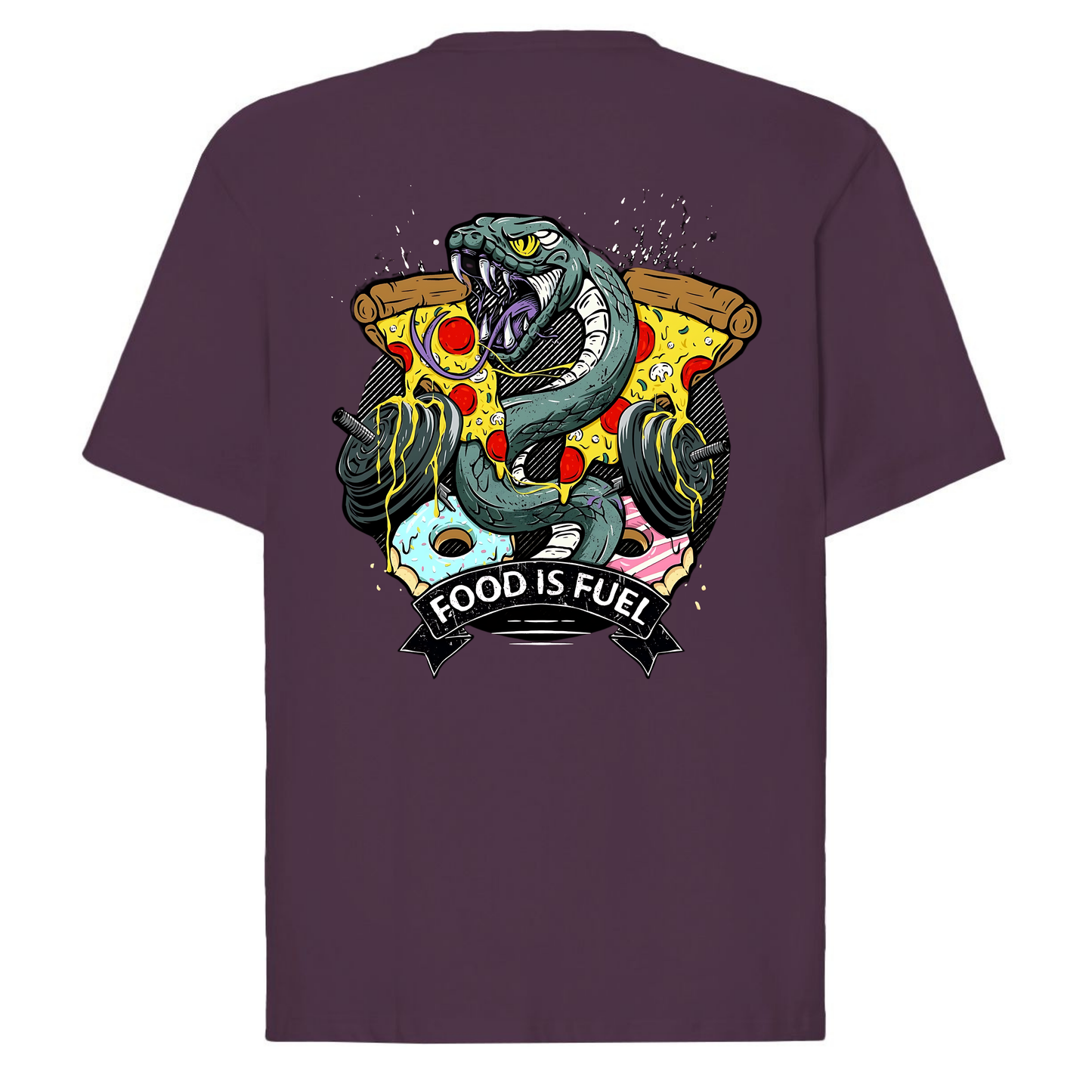 T-shirt FOOD IS FUEL Oversized
