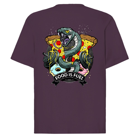 T-shirt FOOD IS FUEL Oversized