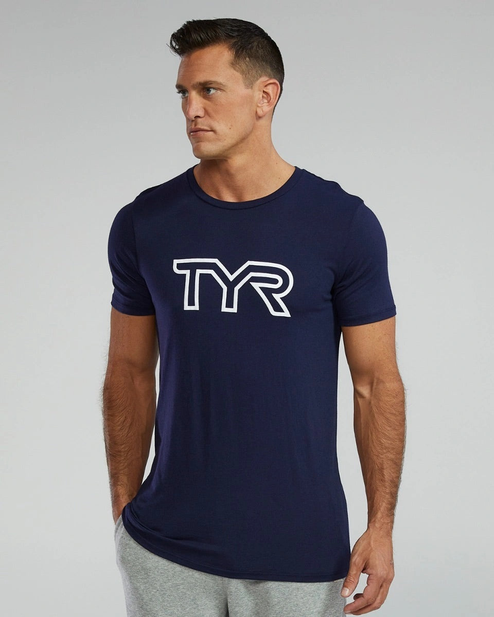 CAMISETA TÉCNICA DE TRI-BLEND CON LOGO GRANDE TYR ULTRASOFT PARA HOMBRE