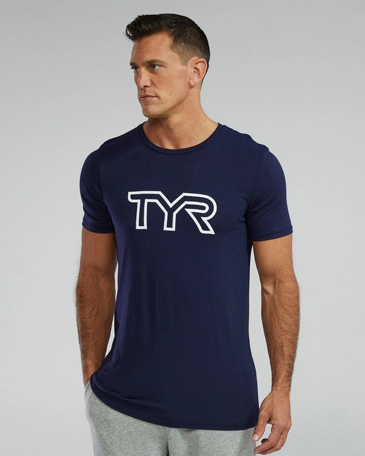 CAMISETA TÉCNICA DE TRI-BLEND CON LOGO GRANDE TYR ULTRASOFT PARA HOMBRE