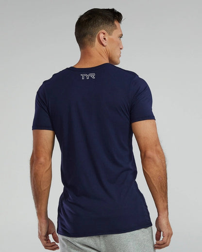 CAMISETA TÉCNICA DE TRI-BLEND CON LOGO GRANDE TYR ULTRASOFT PARA HOMBRE