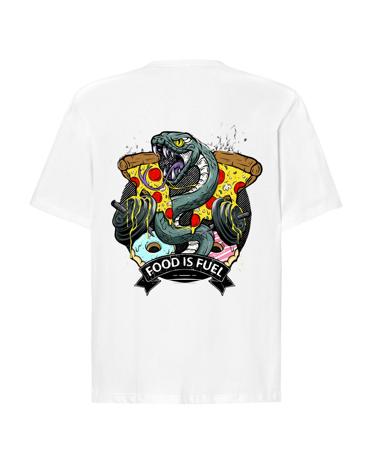 T-shirt FOOD IS FUEL Oversized