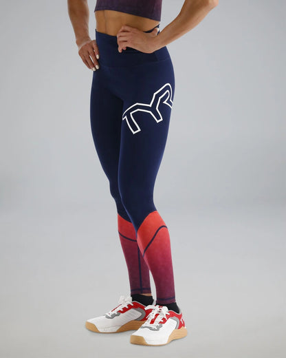 TYR BASE KINETIC™ WOMEN'S HIGH-RISE FULL LENGTH LEGGINGS - EMBER