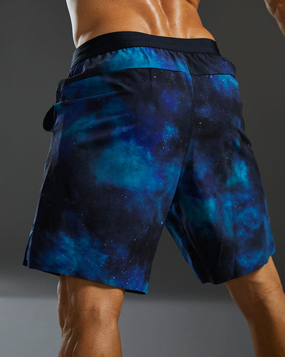 TYR HYDROSPHERE™ MEN'S LINED 7" UNBROKEN SHORTS - COSMIC NIGHT