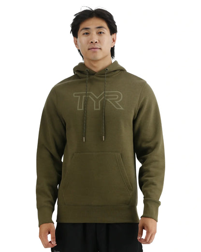 TYR ULTRASOFT UNISEX GRANDE LOGO OLIVA