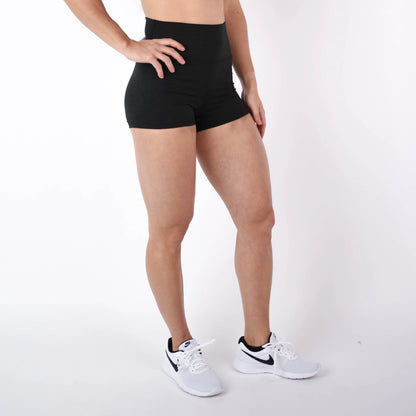 Pantalón corto True High Original de 2,5" - Negro jaspeado - Talle más alto