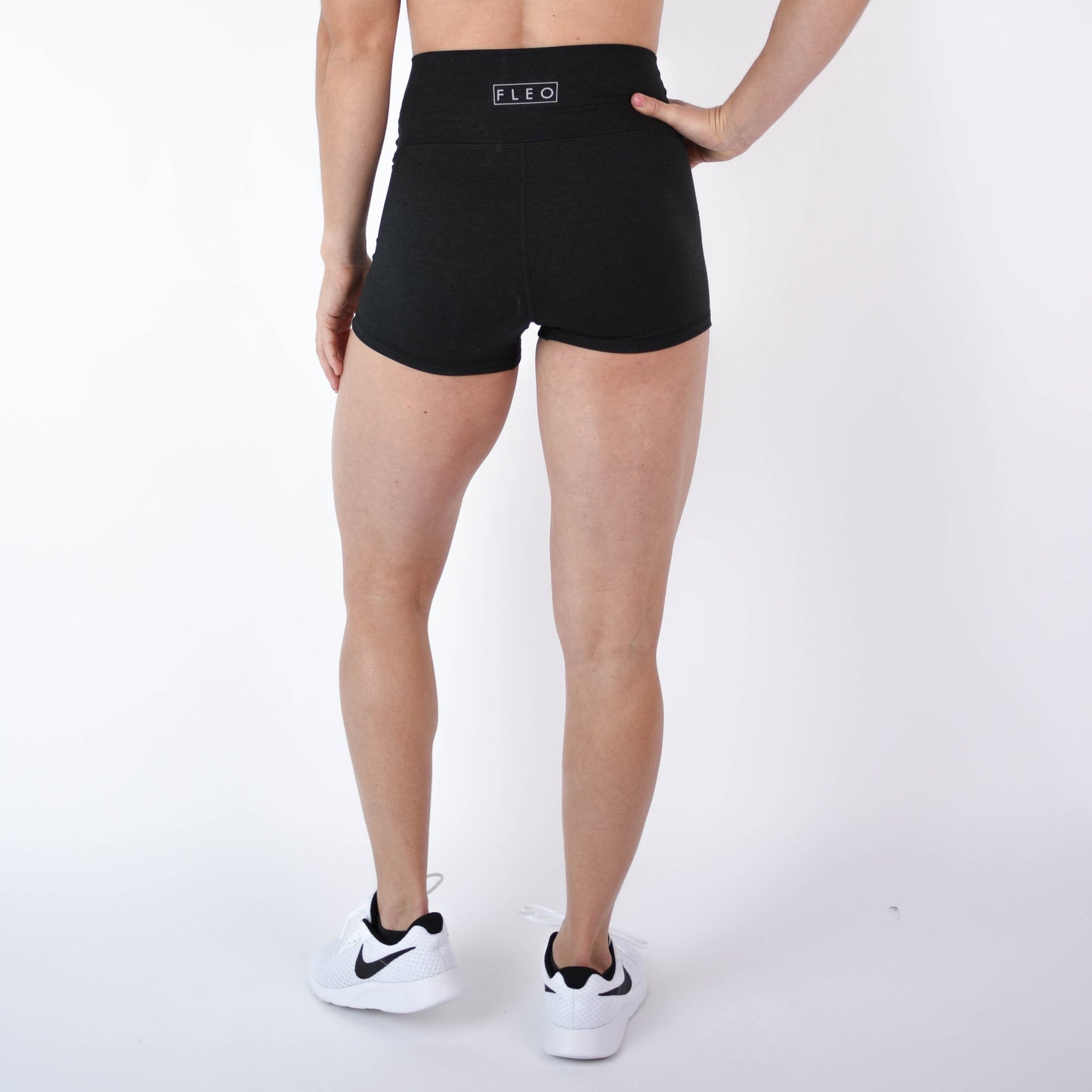 Pantalón corto True High Original de 2,5" - Negro jaspeado - Talle más alto