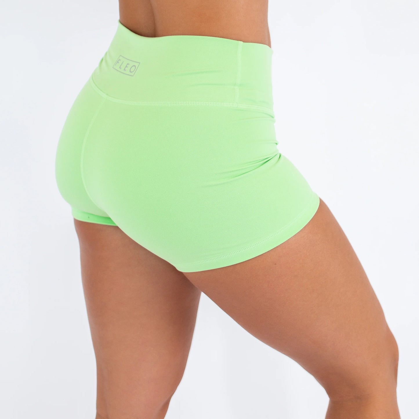 Power Mid High Short 3.75" - Green Summer - Mid High Rise