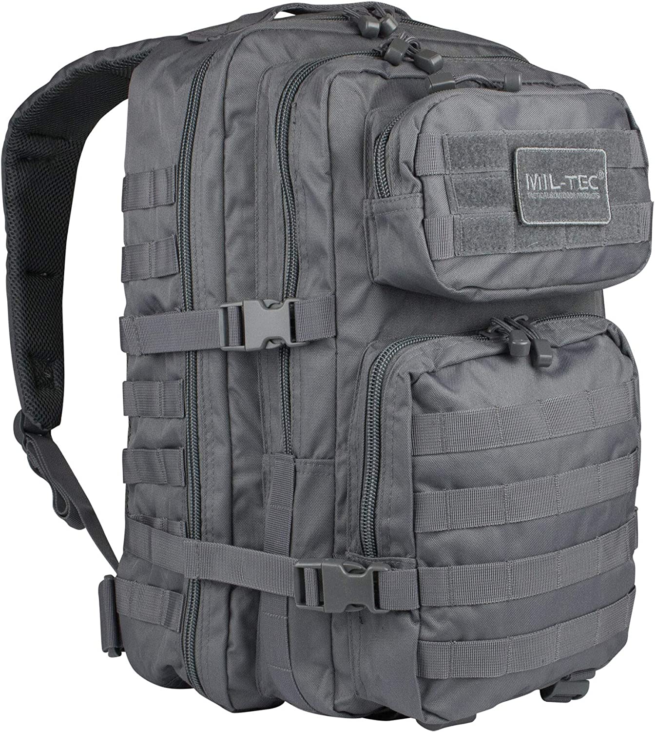 MOCHILA ASSAULT MIL-TEC CINZA 36L