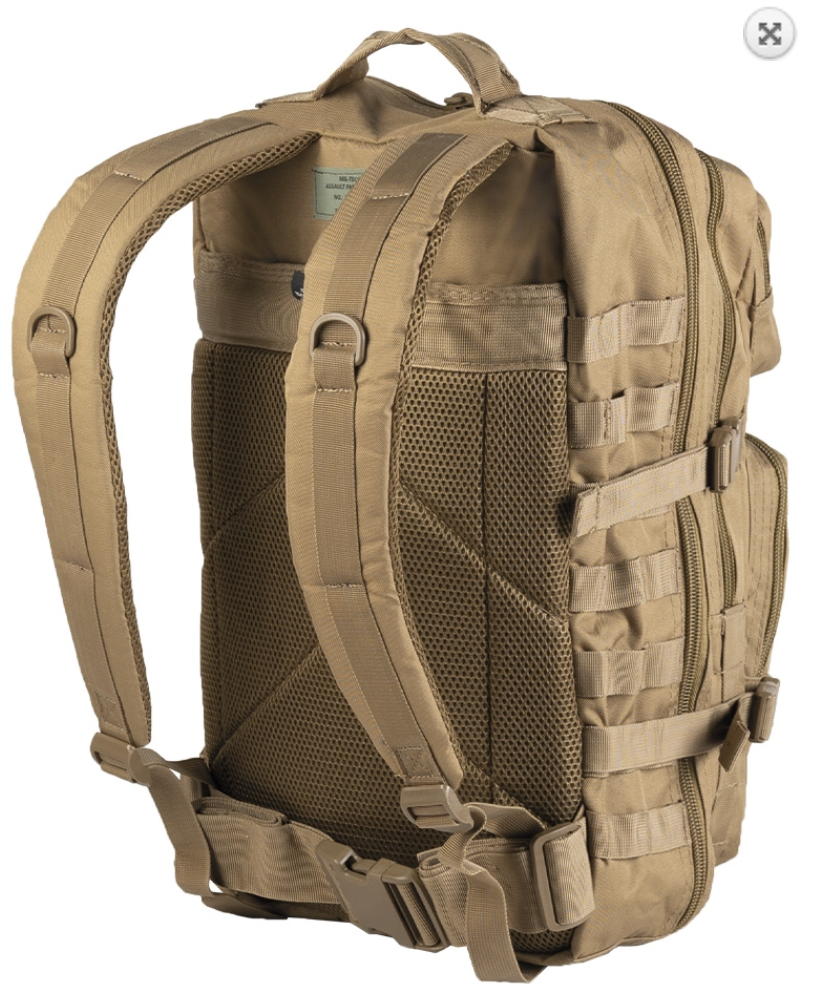 ASSAULT MIL-TEC COYOTE 36L BACKPACK