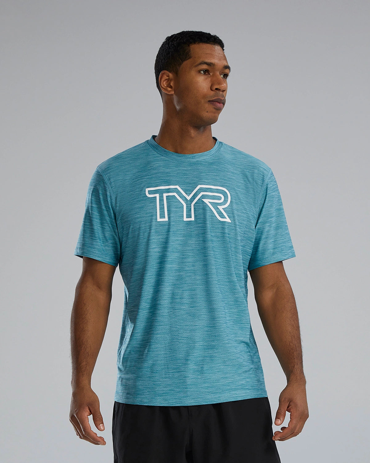 MEN'S LARGE TYR AIRTEC™ LOGO T-SHIRT - SOLID/HEATHER