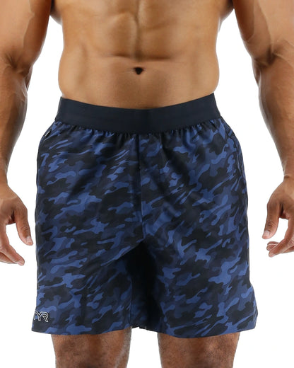 TYR HYDROSPHERE™ MEN'S UNLINED 7" UNBROKEN SHORTS - MIDNIGHT CAMO