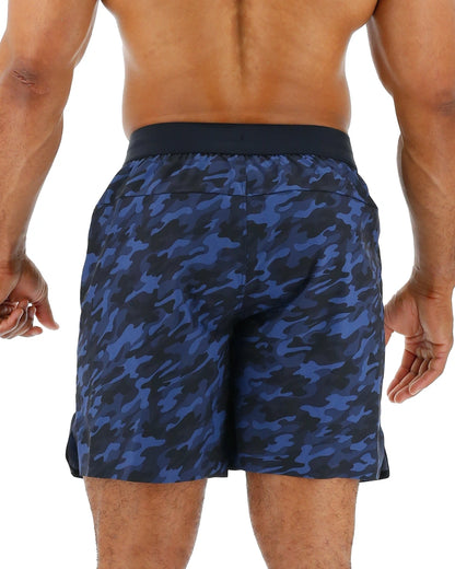 TYR HYDROSPHERE™ MEN'S UNLINED 7" UNBROKEN SHORTS - MIDNIGHT CAMO